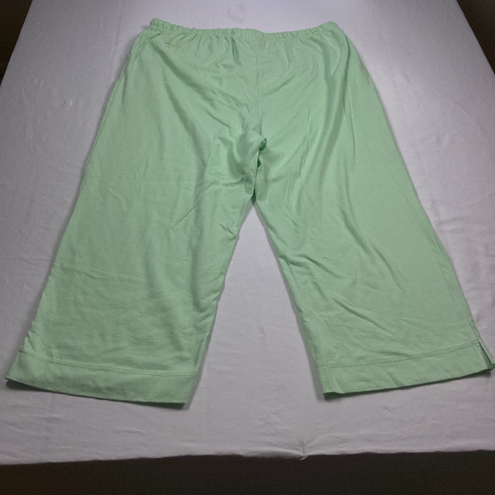 Lulu-B women's green pull-on Wide Leg Pajama Pants Sz XL